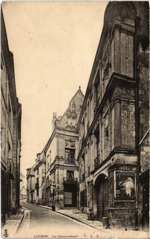 Carte postale ancienne Loches Chancellerie à Loches