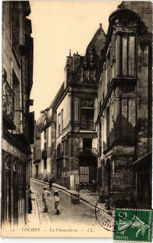 Carte postale ancienne Loches Chancellerie à Loches