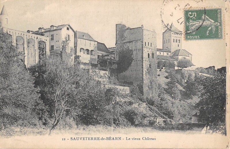 Carte postale ancienne Sauveterre De Bearn - Le Vieux Chateau
