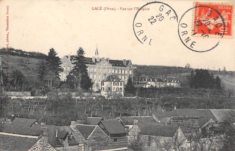 Carte postale ancienne Gace - Vue Sur L'Hospice