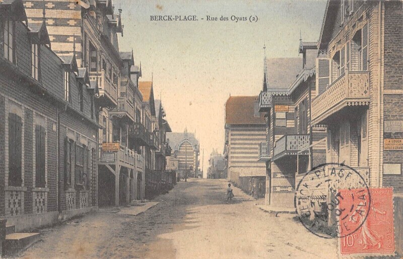 Carte postale ancienne Berck Plage - Rue Des Oyats à Berck