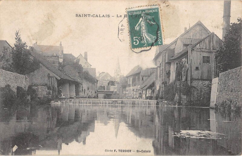 Carte postale ancienne Saint Calais - Le Batardeau à Saint-Calais