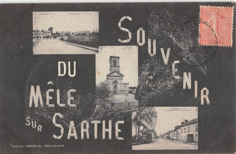 Carte postale ancienne Souvenir Du Mele Sur Sarthe