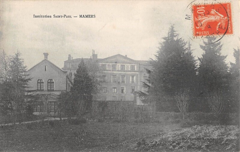 Carte postale ancienne Institution Saint Paul - Mamers à Mamers