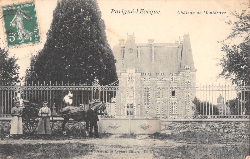 Carte postale ancienne Parigne L'Eveque - Chateau De Montbraye