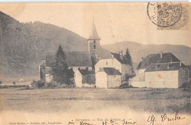 Carte postale ancienne Servance - Vue Du Centre