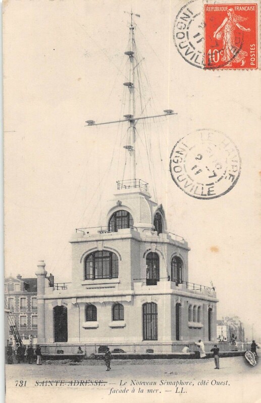 Carte postale ancienne Sainte Adresse - Le Nouveau Semaphore - Cote Ouest à Sainte-Adresse