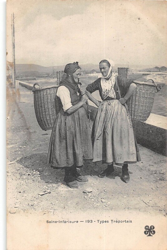 Carte postale ancienne Seine Inferieure - Types Treportais