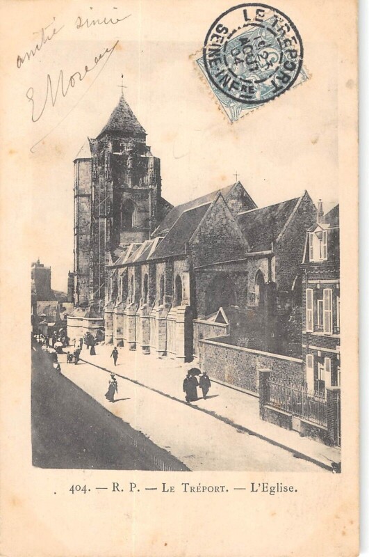Carte postale ancienne Le Treport - Eglise