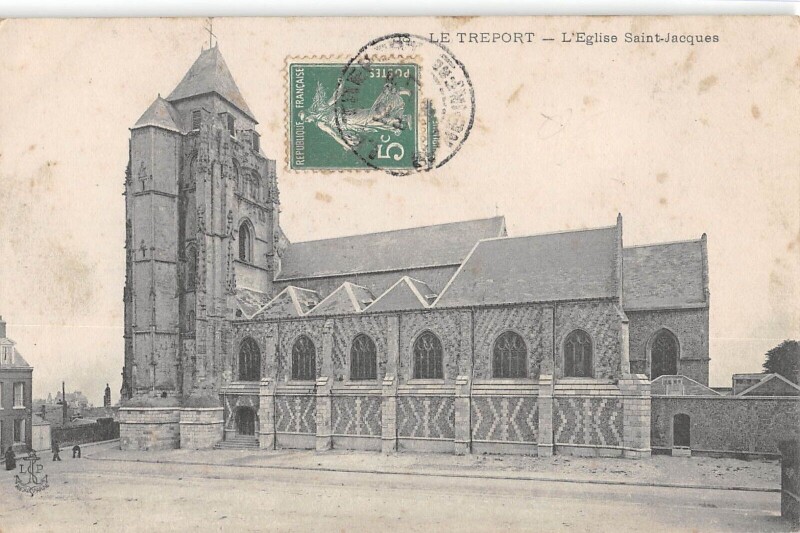 Carte postale ancienne Le Treport - Eglise Saint Jacques
