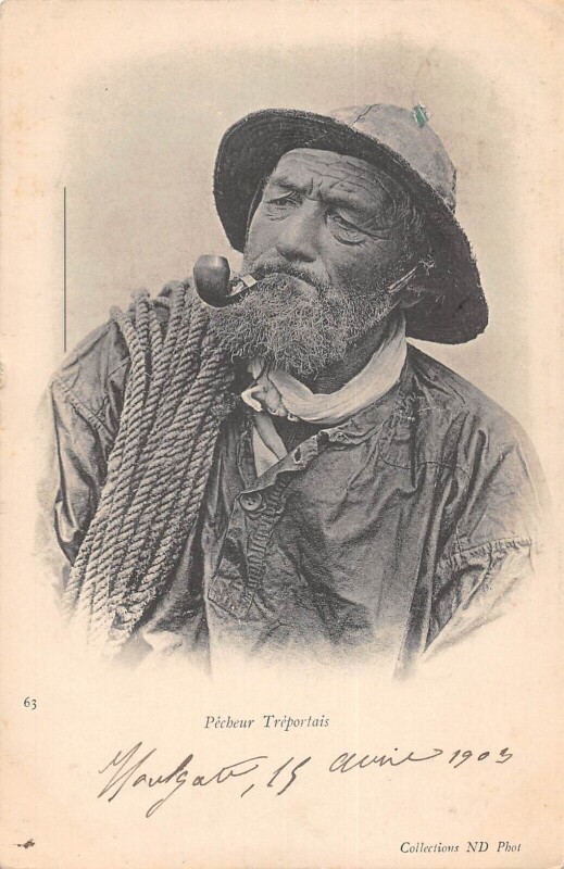 Carte postale ancienne Pecheur Treportais