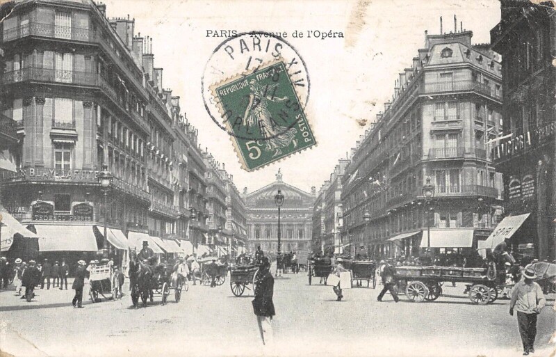 Carte postale ancienne Paris - Avenue De L'Opera
