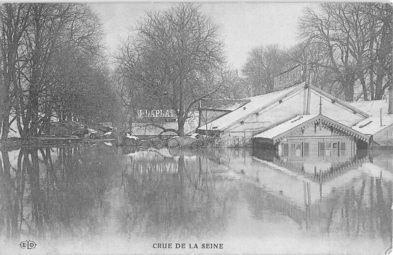 Carte postale ancienne Paris - Crue De La Seine - Bercy 12e