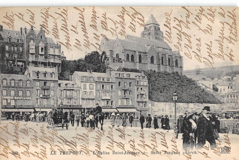 Carte postale ancienne Le Treport - Eglise Saint Jacques
