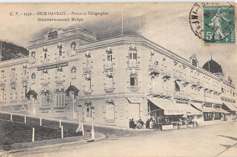 Carte postale ancienne Nice Havrais - Postes Et Telegraphes - Gouvernement Belge