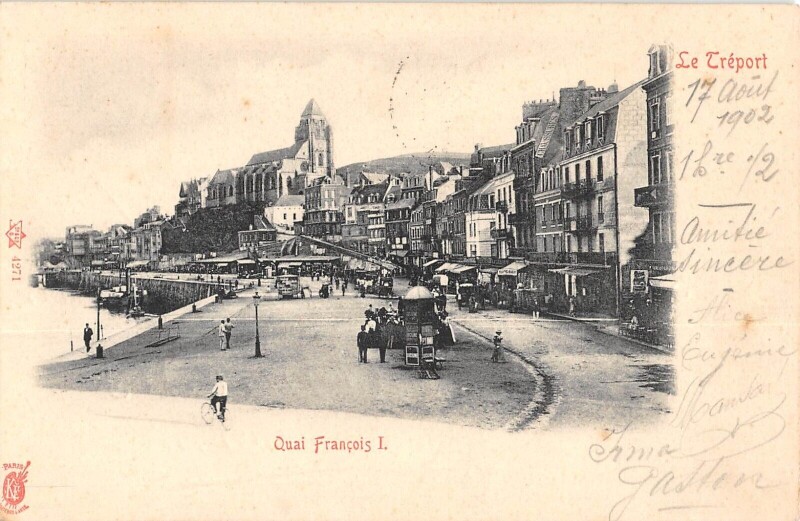 Carte postale ancienne Le Treport - Quai Francois 1ER