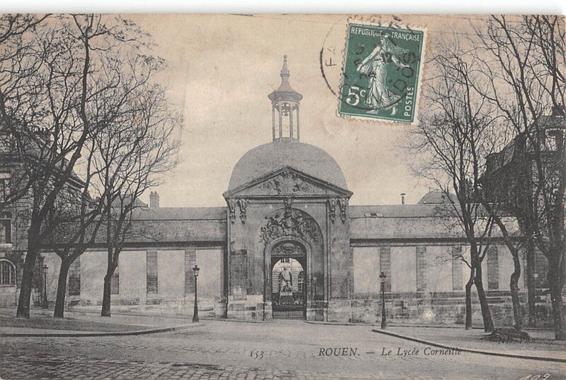 Carte postale ancienne Rouen - Le Lycee Corneille à Rouen