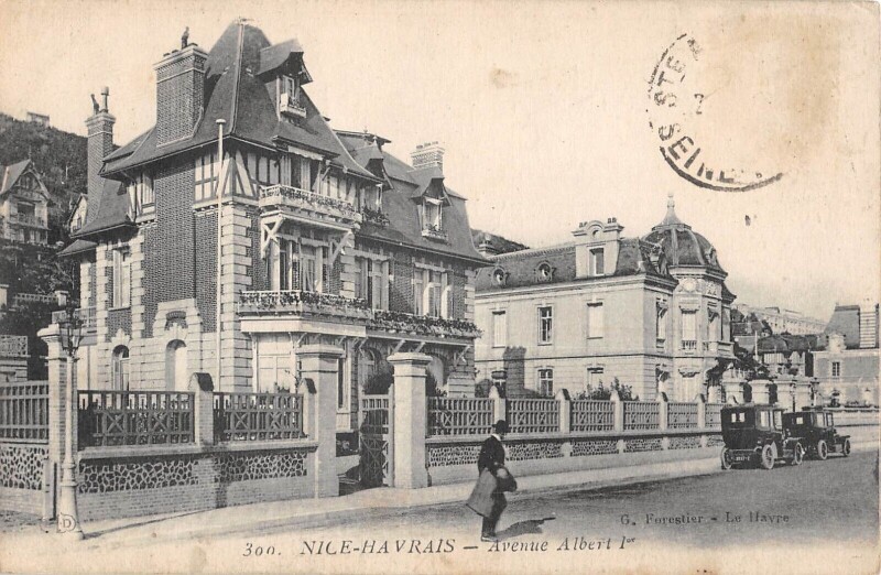 Carte postale ancienne Nice Havrais - Avenue Albert 1ER
