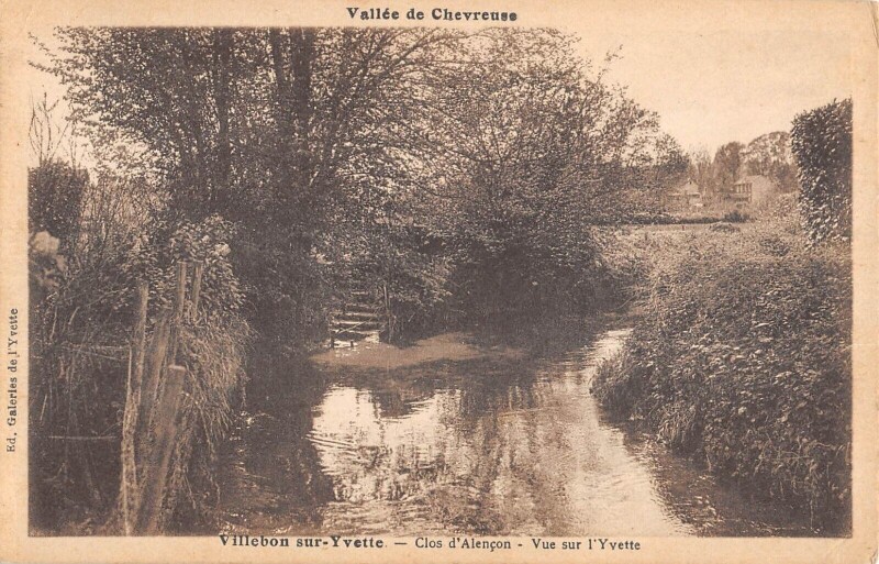 Carte postale ancienne Villebon Sur Yvette - Clos D'Alencon - Vue Sur L'Yvette