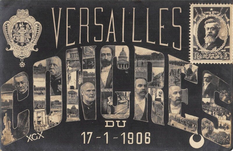 Carte postale ancienne Versailles - Congres Du 17 Janvier 1906 à Versailles