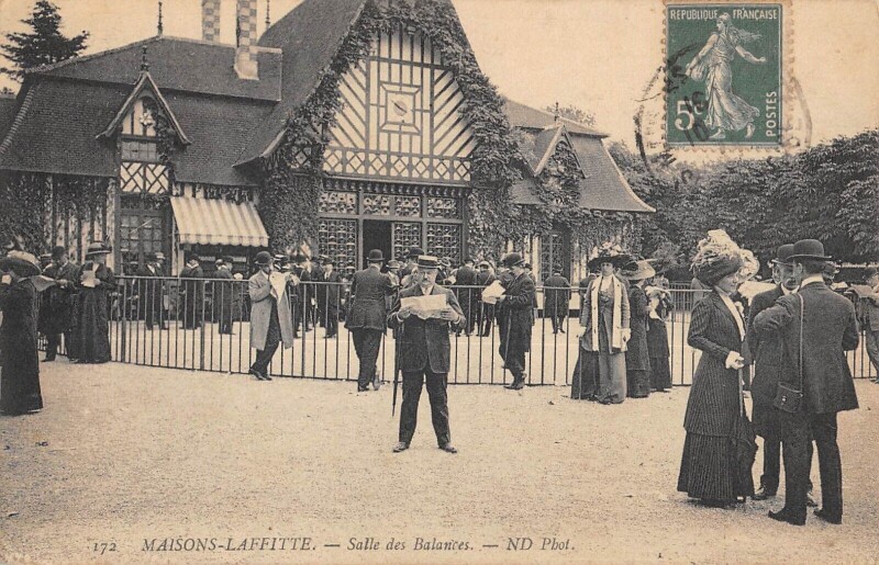 Carte postale ancienne Maisons Laffitte - Salle Des Balances à Maisons-Laffitte