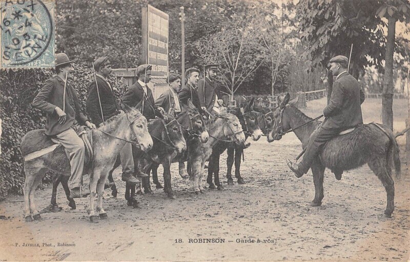 Carte postale ancienne Robinson - Garde A Vous