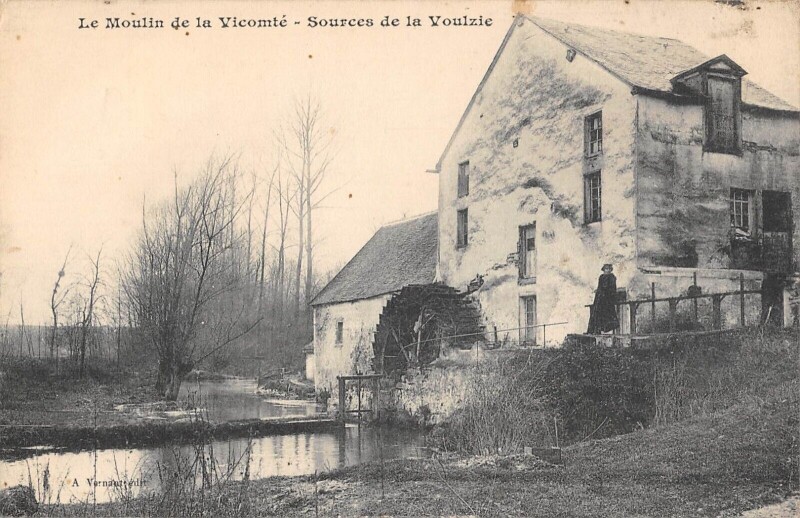 Carte postale ancienne Le Moulin De La Vicomte - Sources De La Voulzie
