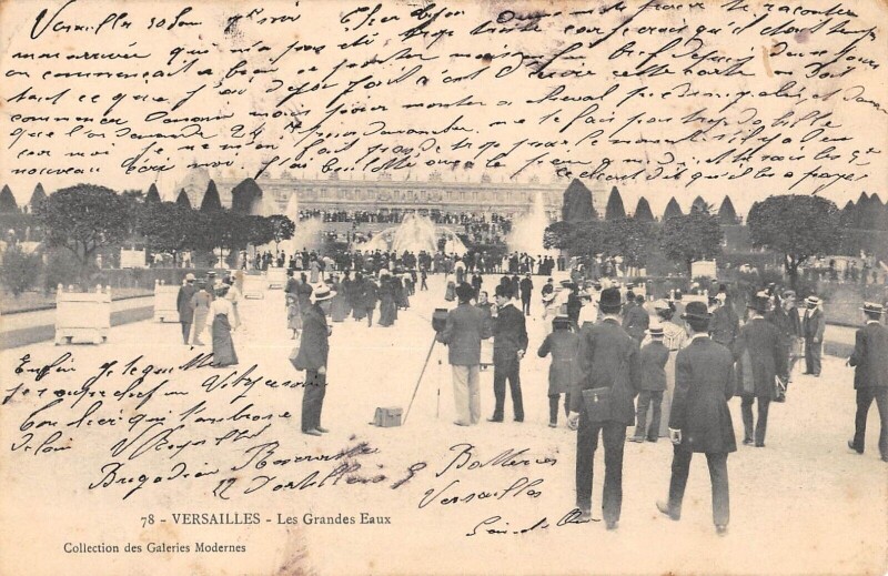 Carte postale ancienne Versailles - Les Grandes Eaux à Versailles
