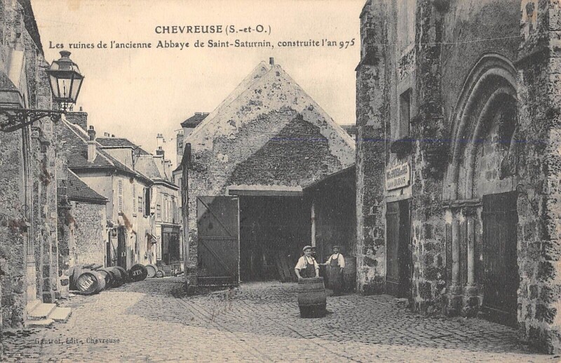 Carte postale ancienne Chevreuse - Les Ruines De L'Ancienne Abbaye De Saint-Saturnin à Chevreuse