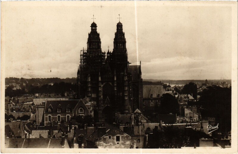 Carte postale ancienne Tours Cathedrale à Tours