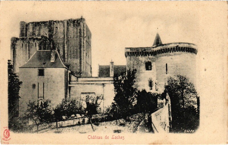 Carte postale ancienne Loches Le Chateau à Loches