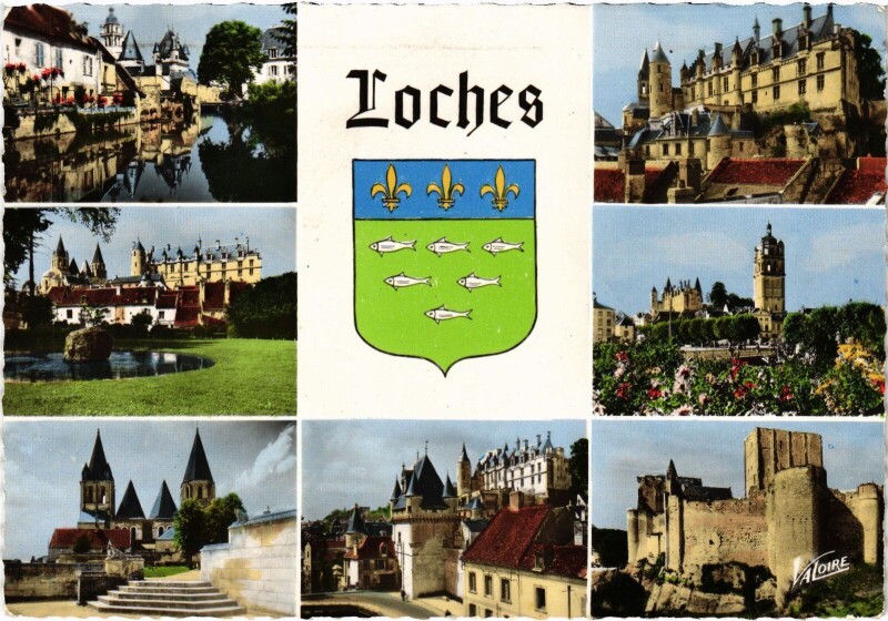 Carte postale ancienne Loches souvenir à Loches
