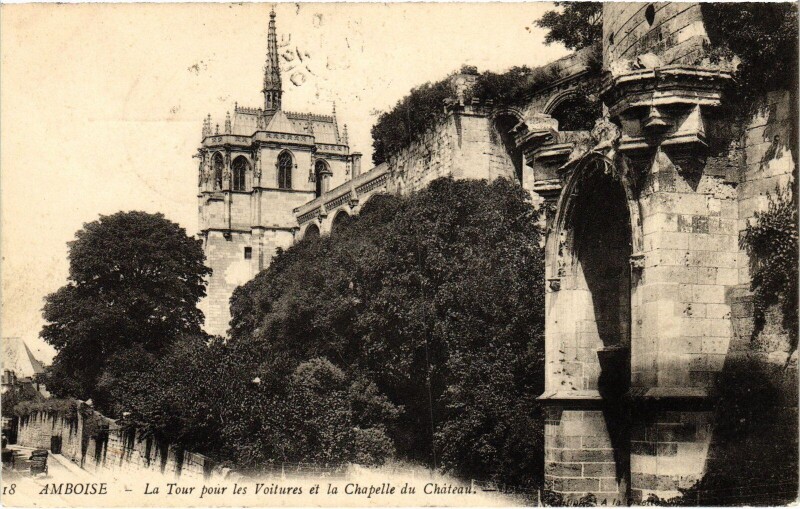 Carte postale ancienne Amboise La Tour à Amboise