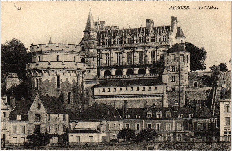 Carte postale ancienne Amboise le Chateau à Amboise