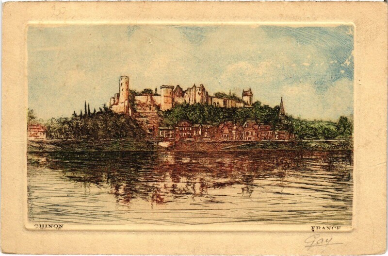 Carte postale ancienne Chinon à Chinon