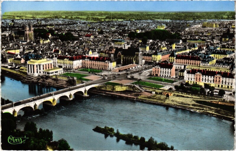 Carte postale ancienne Tours vue generale à Tours