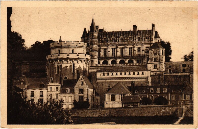 Carte postale ancienne Amboise le Chateau à Amboise