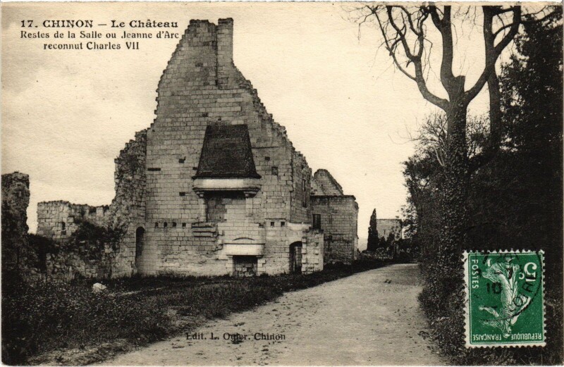 Carte postale ancienne Chinon le Chateau à Chinon
