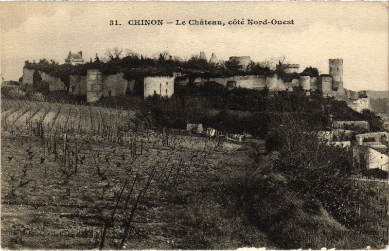 Carte postale ancienne Chinon le Chateau à Chinon