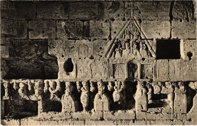 Carte postale ancienne Loches le Donjon à Loches