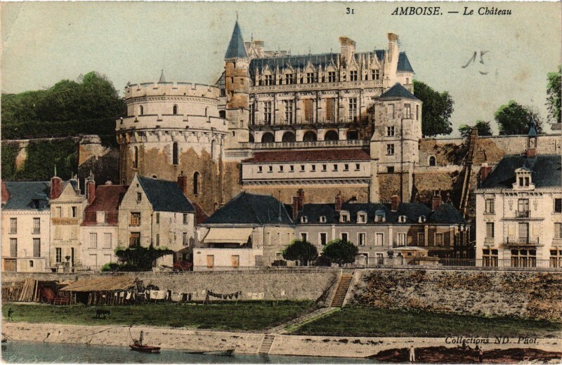 Carte postale ancienne Amboise Le Chateau à Amboise