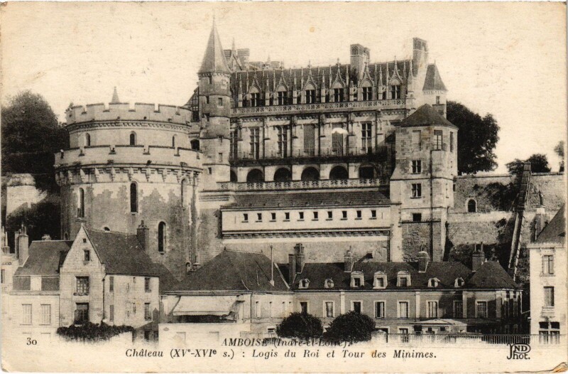 Carte postale ancienne Amboise le Chateau à Amboise