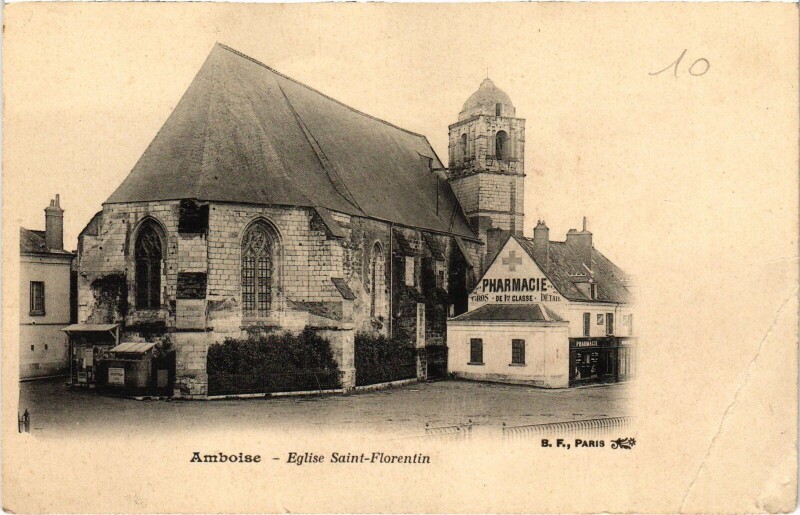 Carte postale ancienne Amboise Grosse Tour à Amboise