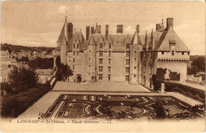 Carte postale ancienne Langeais le Chateau à Langeais