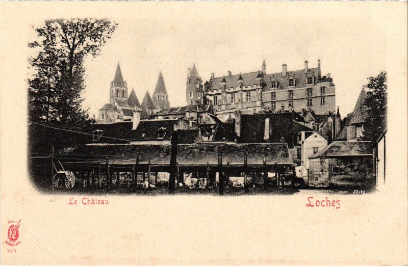 Carte postale ancienne Loches le Chateau à Loches