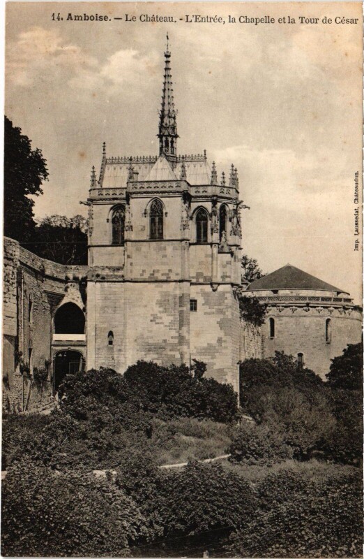Carte postale ancienne Amboise le Chateau à Amboise