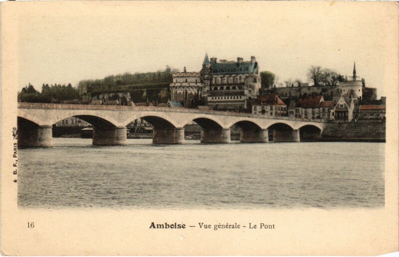 Carte postale ancienne Amboise vue generale à Amboise