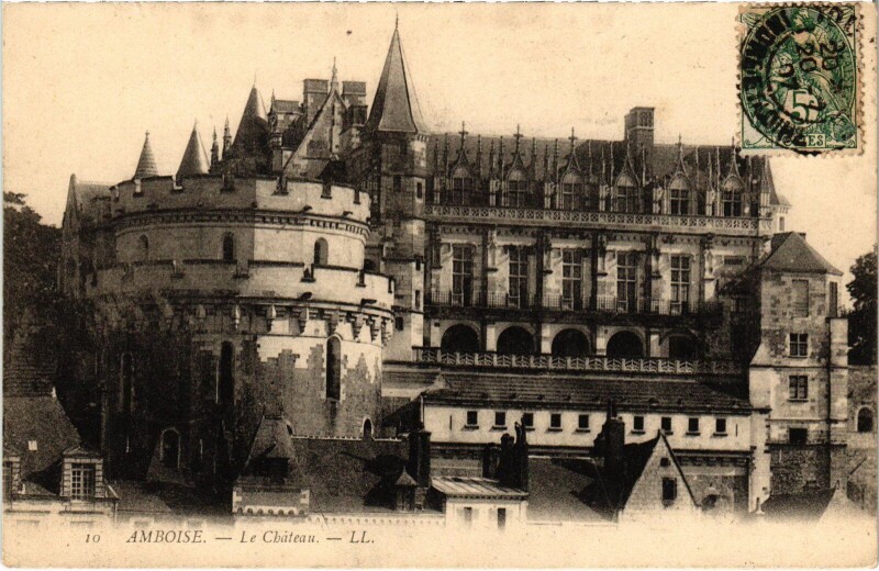 Carte postale ancienne Amboise le Chateau à Amboise