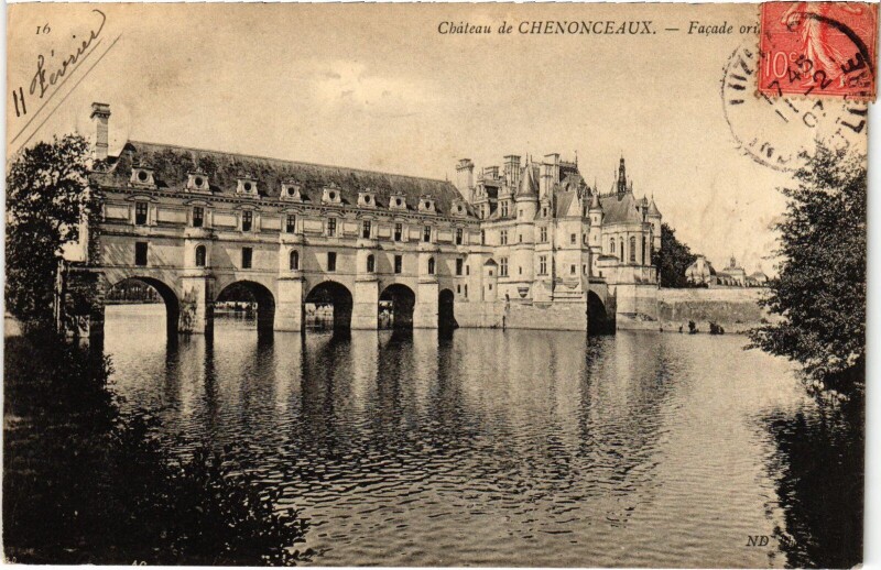 Carte postale ancienne Chenonceaux le Chateau à Chenonceaux