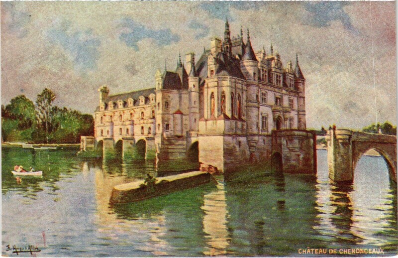 Carte postale ancienne Chenonceaux le Chateau à Chenonceaux